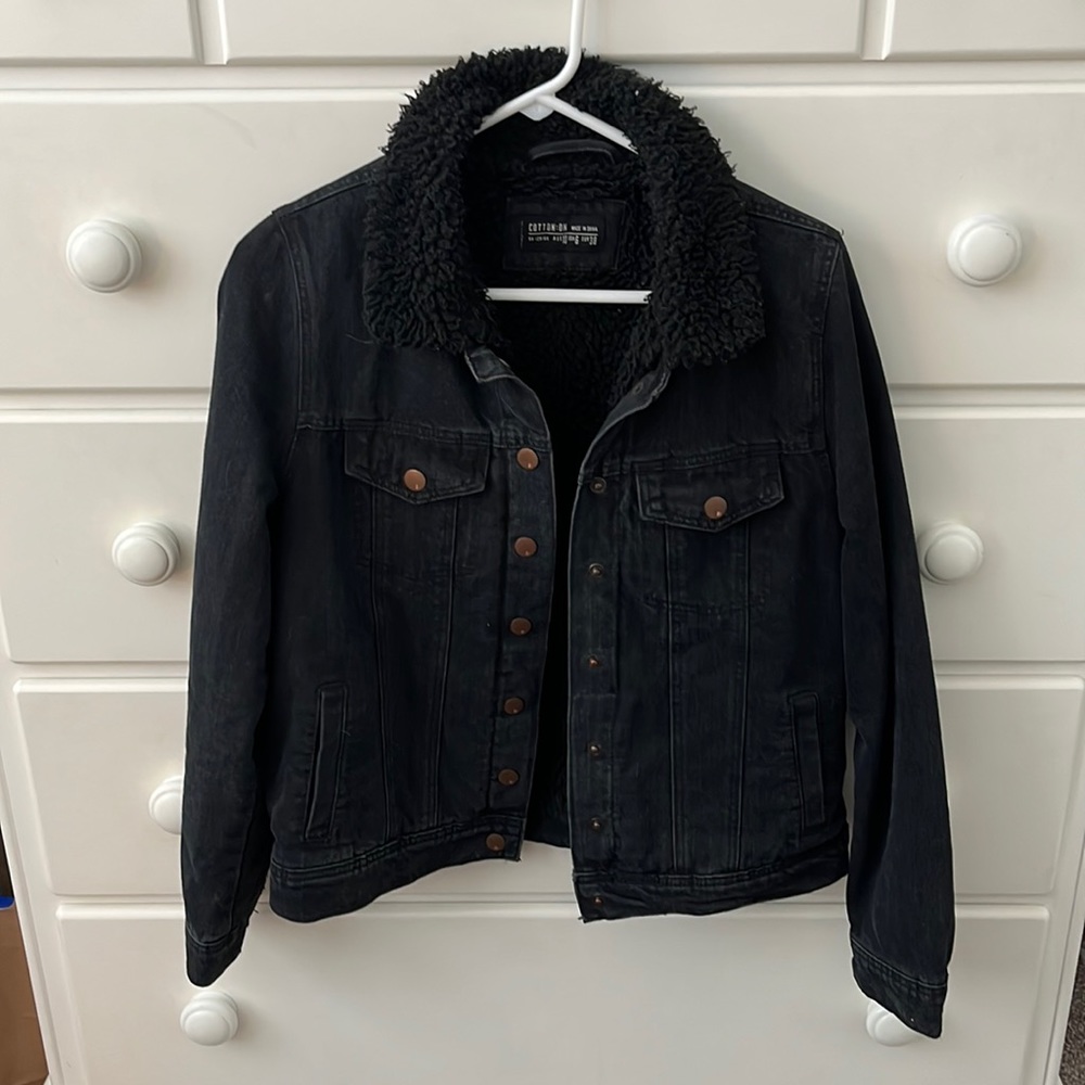 Cotton On Sherpa Lined Denim Jacket